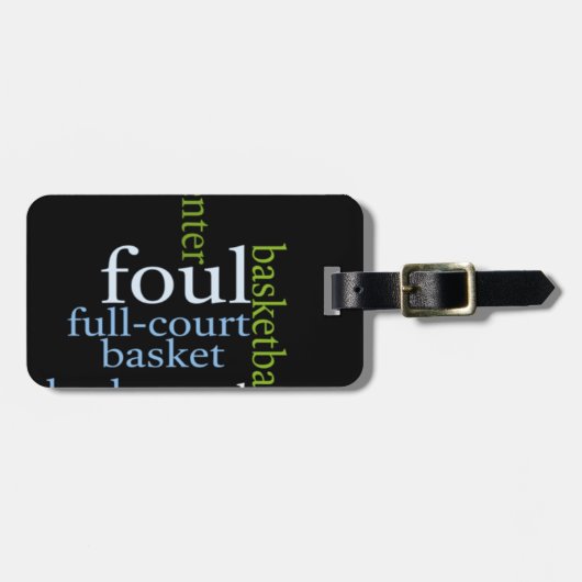 Slam Dunk of Words: Basketbal spel van kampioenen Bagagelabel (Voorkant horizontaal)