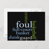Slam Dunk of Words: Basketbal spel van kampioenen Briefkaart (Voorkant / Achterkant)