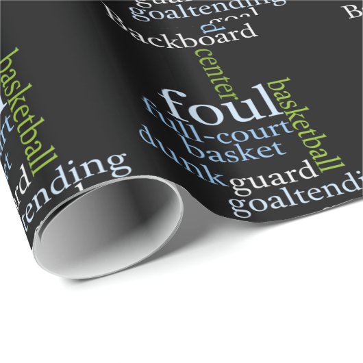 Slam Dunk of Words: Basketbal spel van kampioenen Cadeaupapier (Rol Hoek)