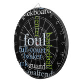 Slam Dunk of Words: Basketbal spel van kampioenen Dartbord (Voorkant Rechts)