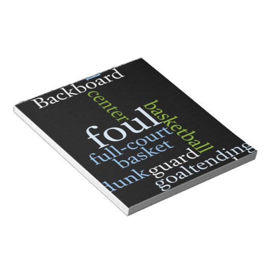 Slam Dunk of Words: Basketbal spel van kampioenen Notitieblok (Schuin)