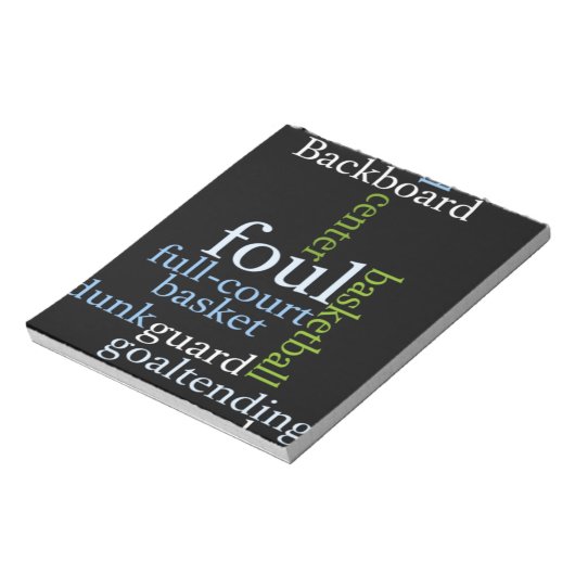 Slam Dunk of Words: Basketbal spel van kampioenen Notitieblok (Linkerzijde)