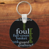 Slam Dunk of Words: Basketbal spel van kampioenen Sleutelhanger (Voorkant)