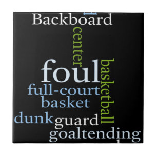 Slam Dunk of Words: Basketbal spel van kampioenen Tegeltje