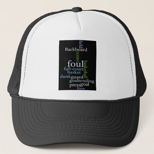 Slam Dunk of Words: Basketbal spel van kampioenen Trucker Pet (Voorkant)