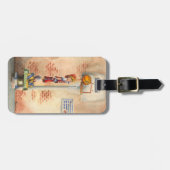 Slam Dunk op Basketball Hoop van Jay Throckmorton Bagagelabel (Voorkant horizontaal)