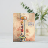 Slam Dunk op Basketball Hoop van Jay Throckmorton Briefkaart (Staand voorkant)