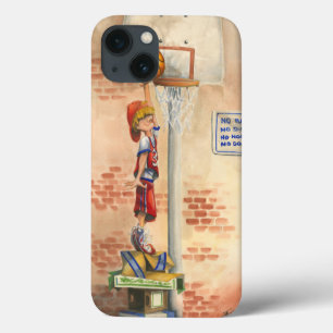 Slam Dunk op Basketball Hoop van Jay Throckmorton iPhone 13 Hoesje