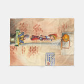 Slam Dunk op Basketball Hoop van Jay Throckmorton Fleece Deken (Voorkant (Horizontaal))