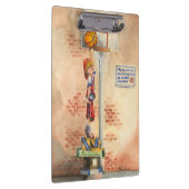 Slam Dunk op Basketball Hoop van Jay Throckmorton Klembord (Rechts)