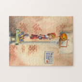 Slam Dunk op Basketball Hoop van Jay Throckmorton Legpuzzel (Horizontaal)