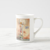 Slam Dunk op Basketball Hoop van Jay Throckmorton Porselein Kop (Rechts)