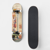 Slam Dunk op Basketball Hoop van Jay Throckmorton Skateboard (Voorkant)