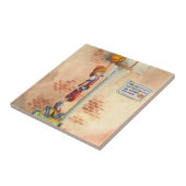 Slam Dunk op Basketball Hoop van Jay Throckmorton Tegeltje (Zijkant)