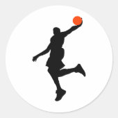 Slam Dunk Ronde Sticker (Voorkant)