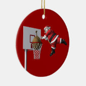 Slam Dunk Santa Claus Keramisch Ornament (Rechts)
