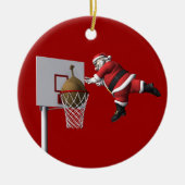 Slam Dunk Santa Claus Keramisch Ornament (Voorkant)