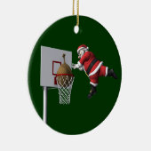 Slam Dunk Santa Claus Keramisch Ornament (Rechts)