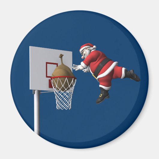 Slam Dunk Santa Claus Magneet (Voorkant)