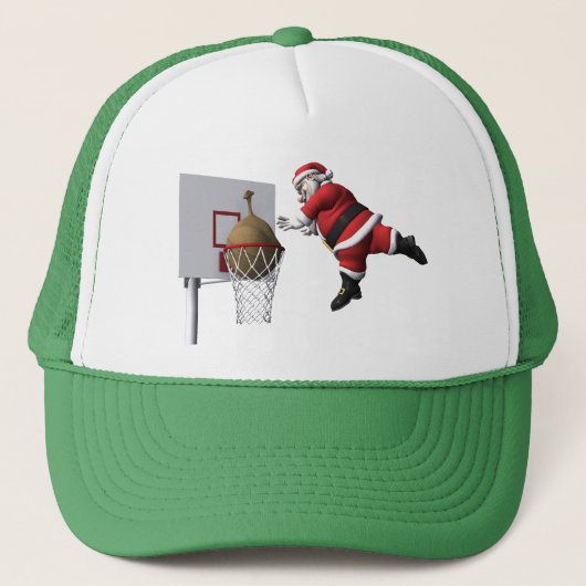 Slam Dunk Santa Claus Trucker Pet (Voorkant)
