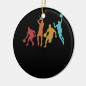Slam Dunk Silhouet Basketballer Dunking The Keramisch Ornament (Links)