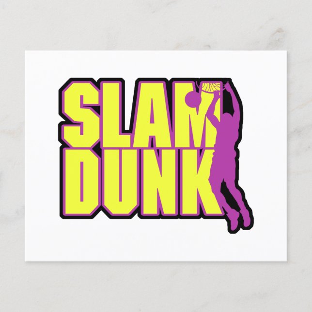 slam dunk tekst geel en paars (Voorkant)