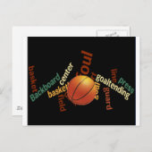 Slam Dunk van Vocabulary: Basketbal Game of Champs Briefkaart (Voorkant / Achterkant)
