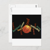 Slam Dunk van Vocabulary: Basketbal Game of Champs Briefkaart (Voorkant / Achterkant)
