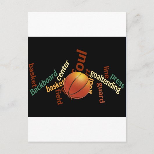 Slam Dunk van Vocabulary: Basketbal Game of Champs Briefkaart (Voorkant)