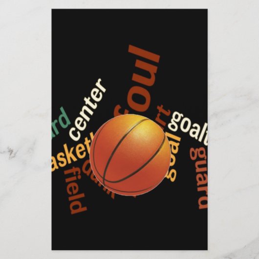 Slam Dunk van Vocabulary: Basketbal Game of Champs Briefpapier (Voorkant)