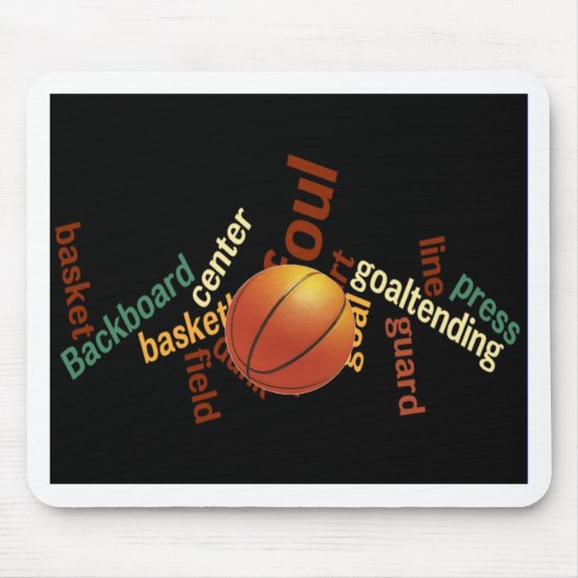 Slam Dunk van Vocabulary: Basketbal Game of Champs Muismat (Voorkant)