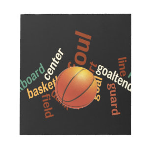 Slam Dunk van Vocabulary: Basketbal Game of Champs Notitieblok