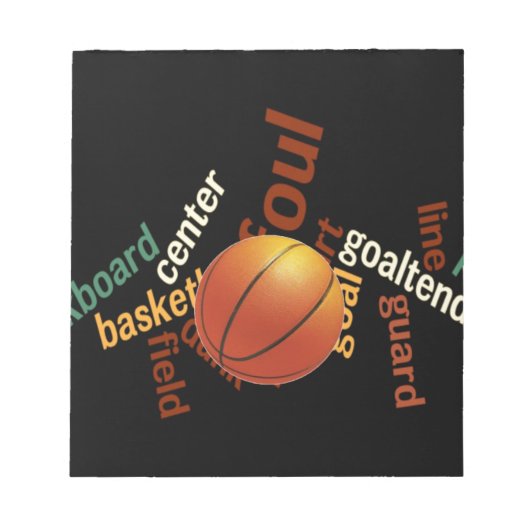 Slam Dunk van Vocabulary: Basketbal Game of Champs Notitieblok (Voorkant)