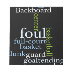 Slam Dunk van Woorden: Basketbalspel van Kampioene Notitieblok