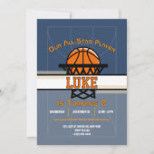 Slam Dunk Verjaardagsfeest Uitnodiging (Voorkant)