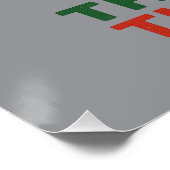 Slam Dunkin Through The Snow- Christmas Basketball Perfect Poster (Hoek)