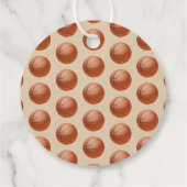 Slam Dunking the Big One | Basketball 1e verjaarda Bedankjes Labels (Achterkant)