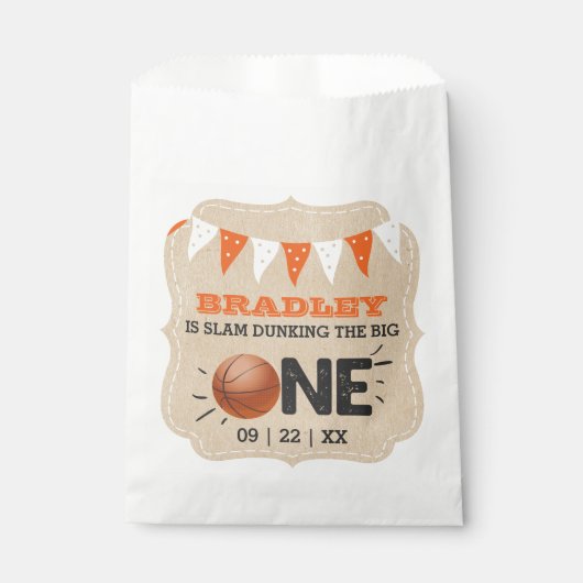 Slam Dunking the Big One | Basketball 1e verjaarda Bedankzakje (Voorkant)