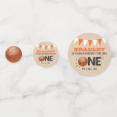 Slam Dunking the Big One | Basketball 1e verjaarda Confetti (Voorkanten)