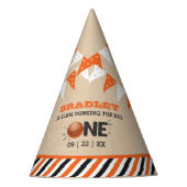 Slam Dunking the Big One | Basketball 1e verjaarda Feesthoedjes (Voorkant)