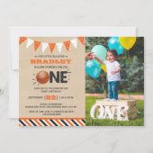 Slam Dunking the Big One | Basketball 1e verjaarda Kaart (Voorkant)