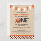 Slam Dunking the Big One | Basketball 1e verjaarda Kaart (Voorkant)