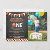 Slam Dunking the Big One | Basketball 1e verjaarda Kaart (Voorkant)