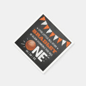 Slam Dunking the Big One | Basketball 1e verjaarda Servet (Hoek)