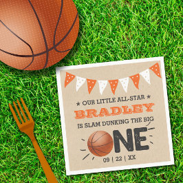 Slam Dunking the Big One | Basketball 1e verjaarda Servet