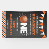 Slam Dunking the Big One | Basketball 1e verjaarda Spandoek (Horizontaal)