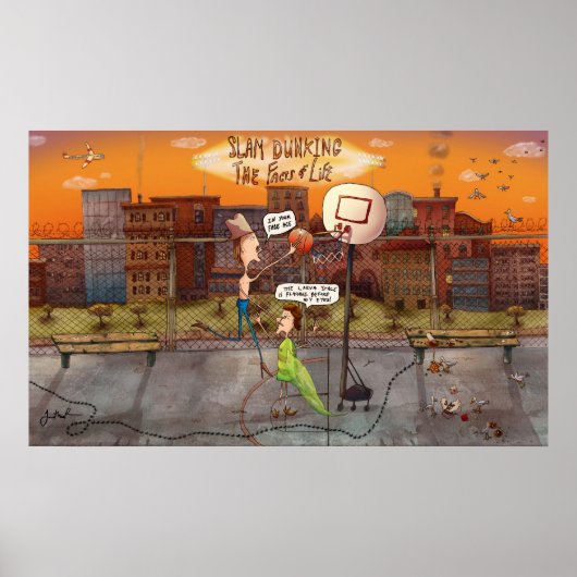 Slam Dunking The Facts of Life Poster (Voorkant)