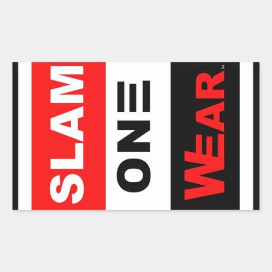 SLAM ÉÉN DRAAG STICKER (Voorkant)