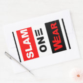SLAM ÉÉN DRAAG STICKER (Envelop)