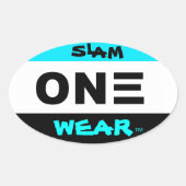 SLAM ONE DRAAG OVALE STICKER (Voorkant)